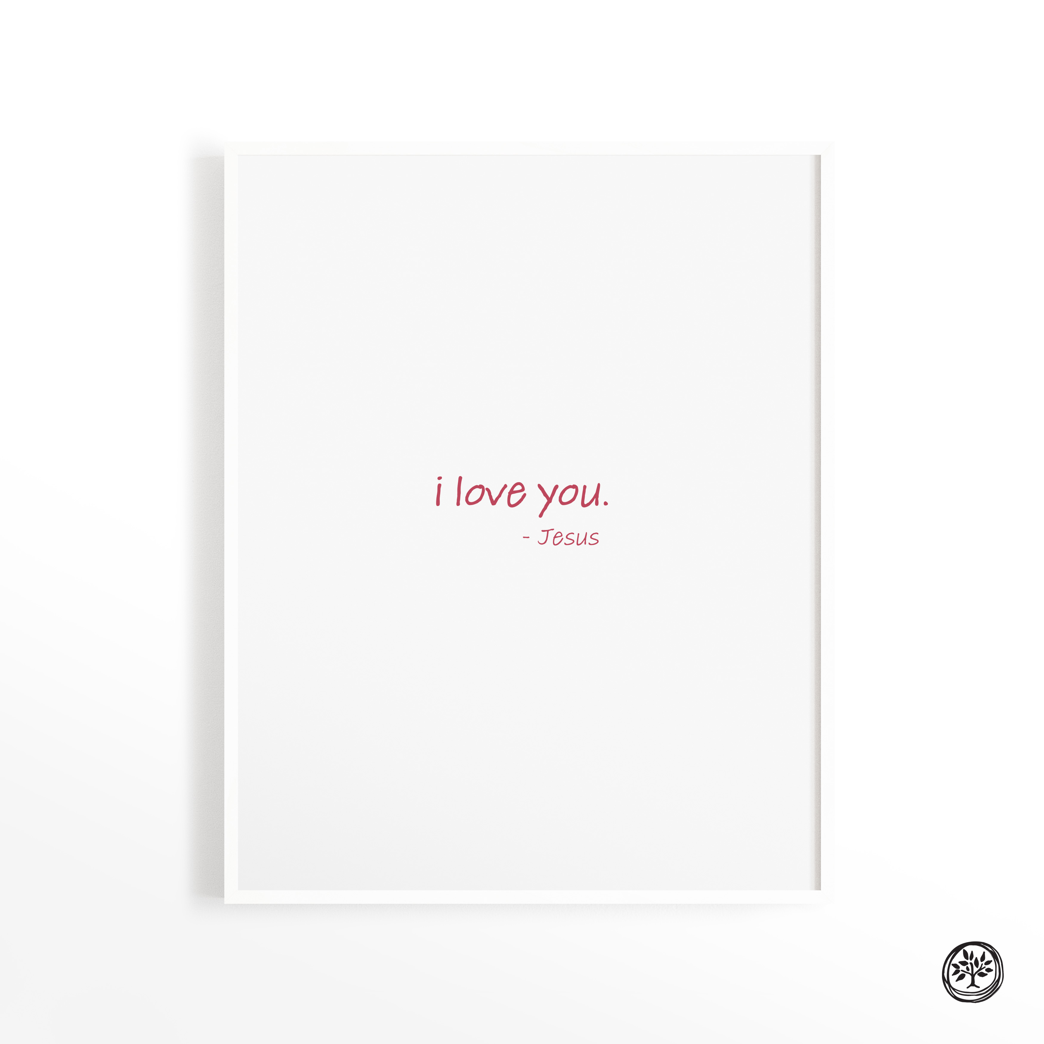 I Love You from Jesus Print